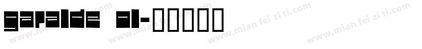garalde ol字体转换